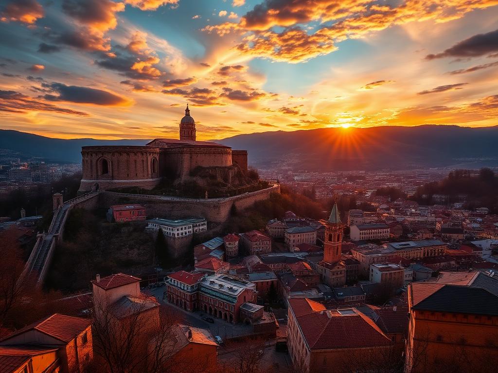 Tbilisi golden hour